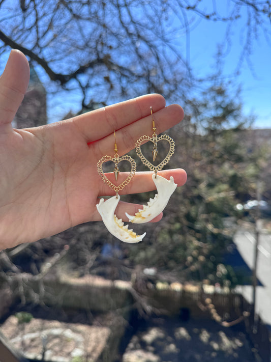 Spiked Mink Earrings