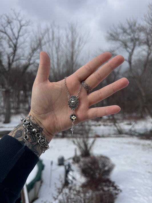 Rosary Star Vertebrae Necklace