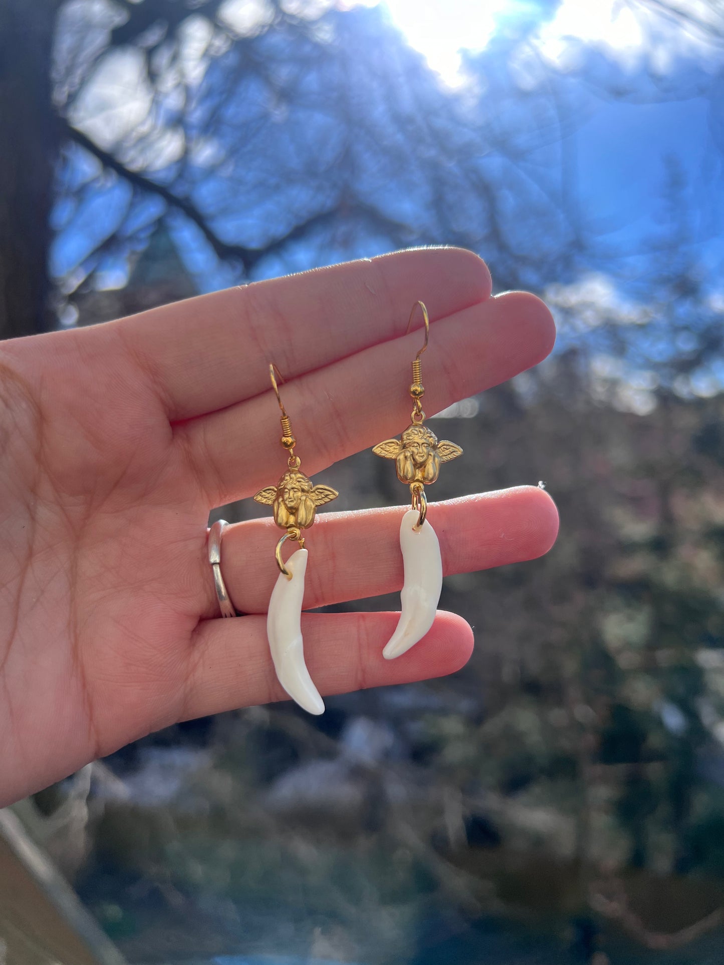 Cherub Fang Earrings