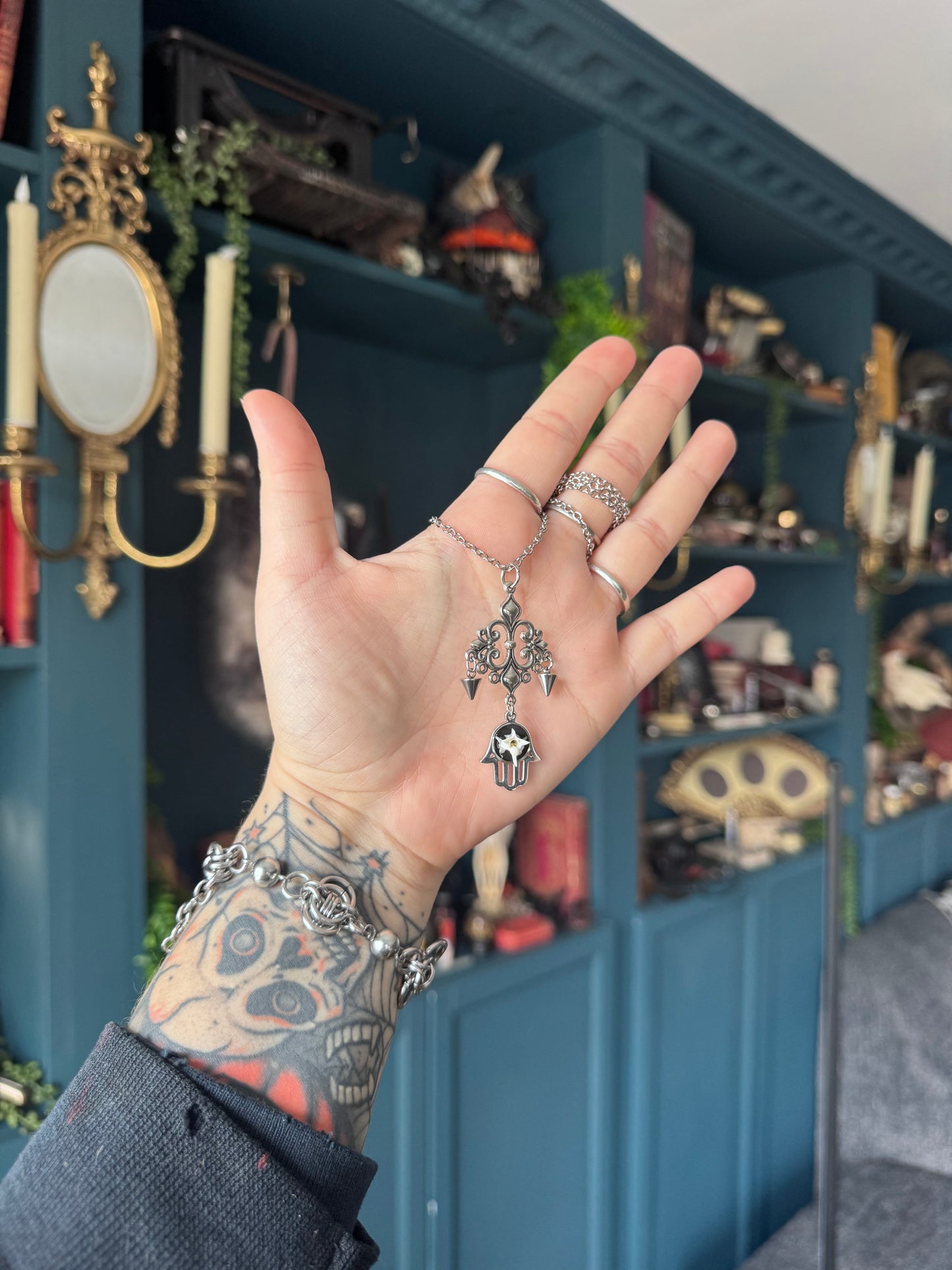 Palm Spike Vertebrae Necklace