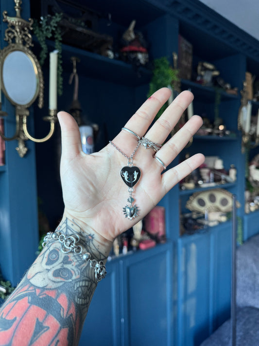 Mouse Jaw Sacred Heart Necklace