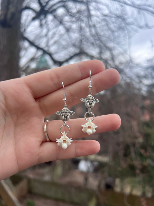 Cherub Vertebrae Earrings