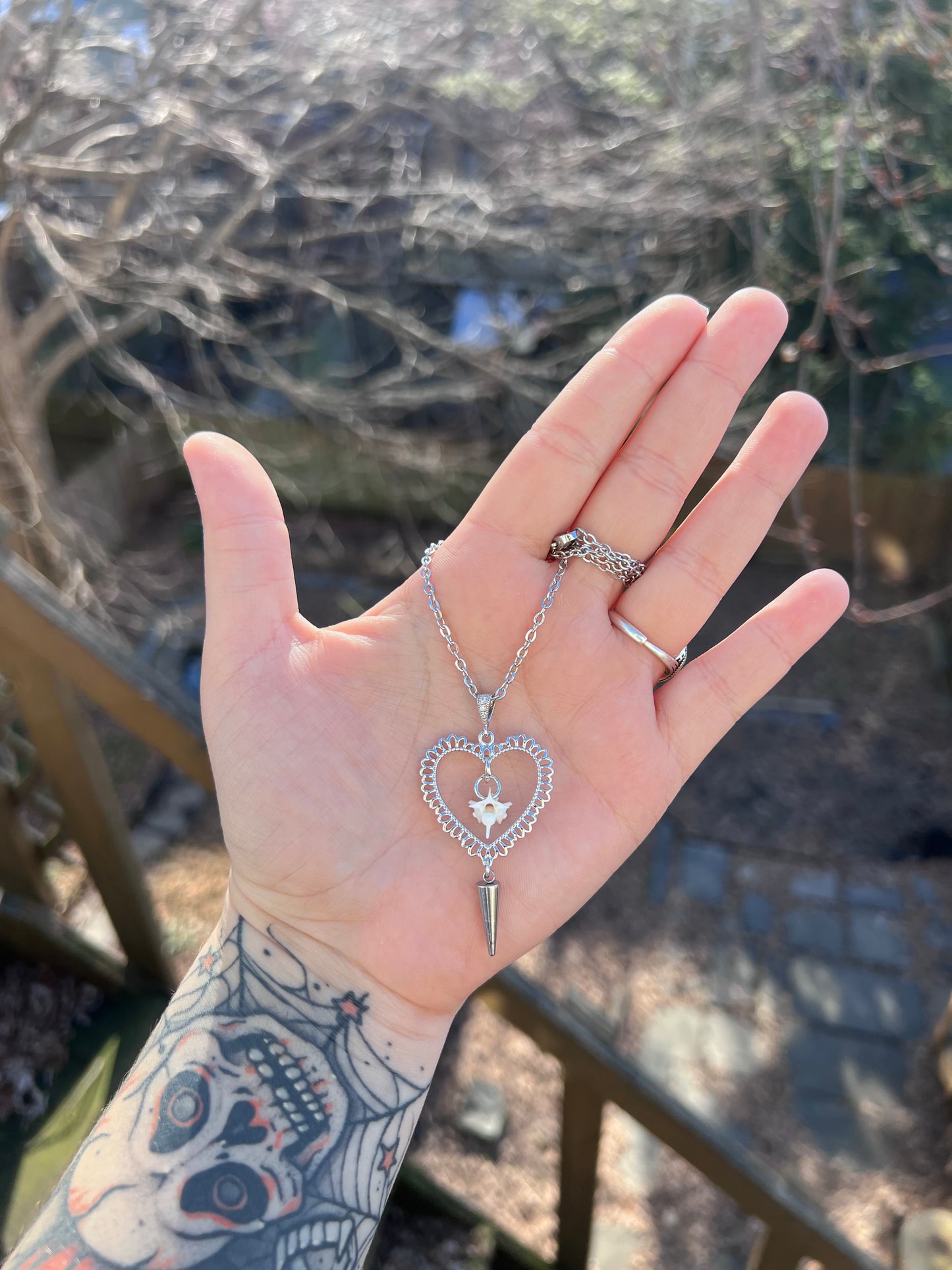 Heart Vertebrae Necklace