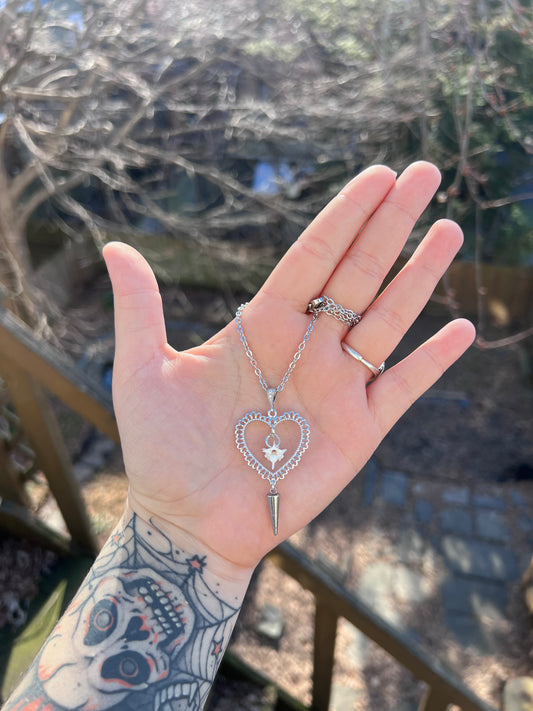 Heart Vertebrae Necklace