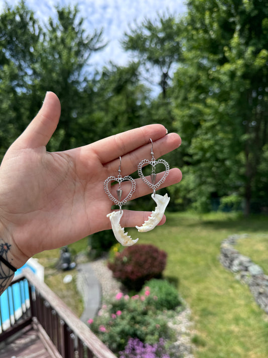 Spiked Mink Earrings