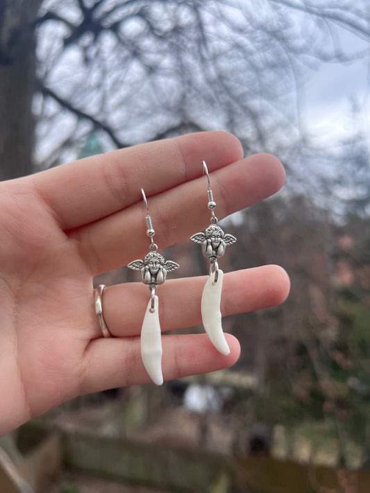 Cherub Fang Earrings