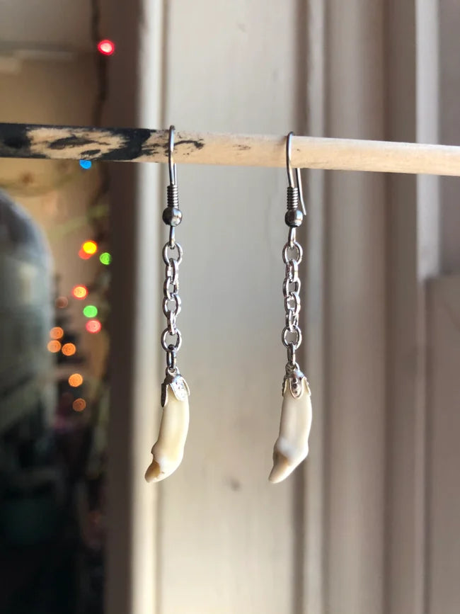 Dangling Incisor Earrings