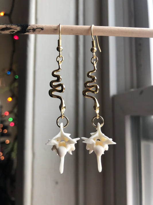 Snake Vertebrae Earrings