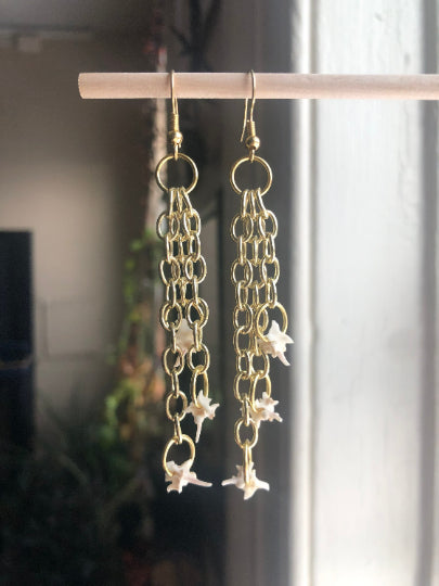 Vertebrae Chain Earrings