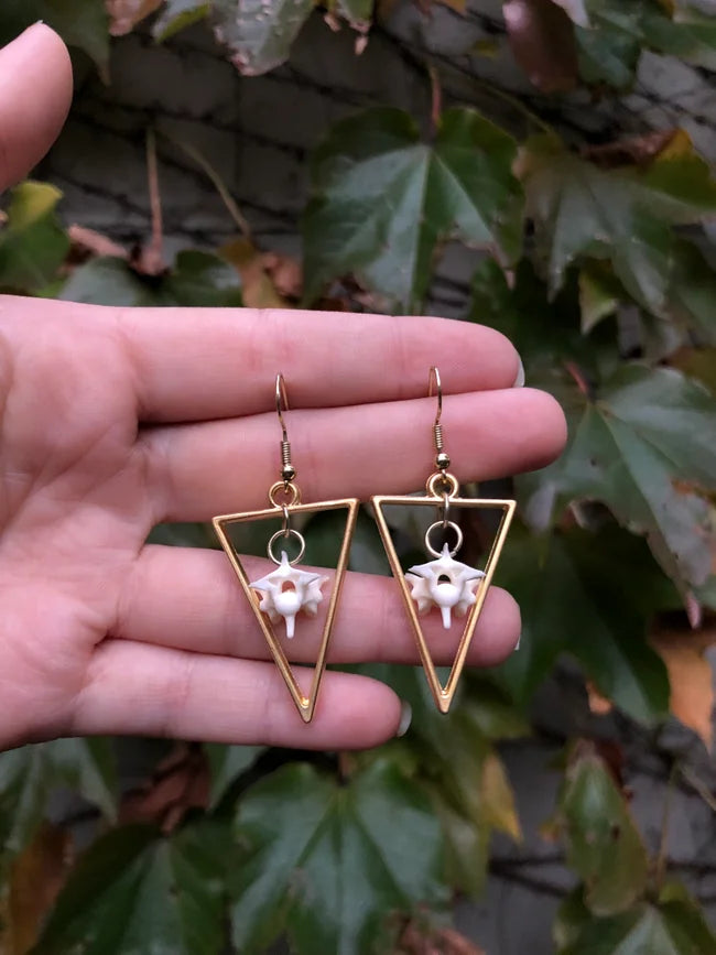 Triangle Vertebrae Earrings