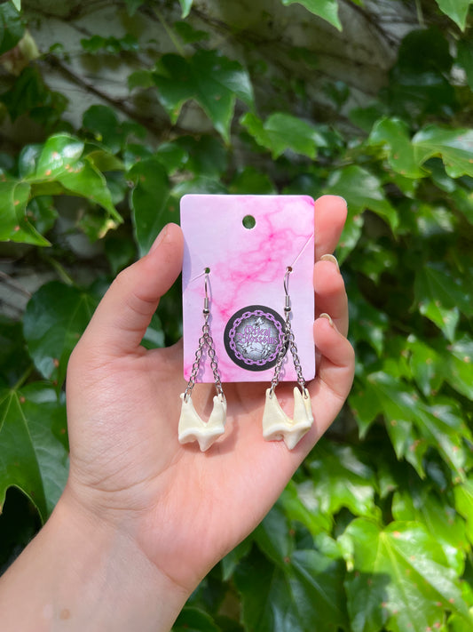 Dangling Molar Earrings