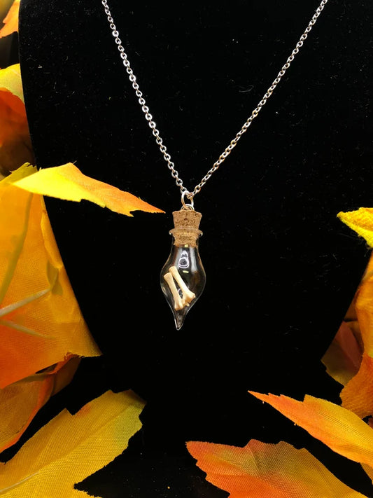 Mini Bone Jar Necklace