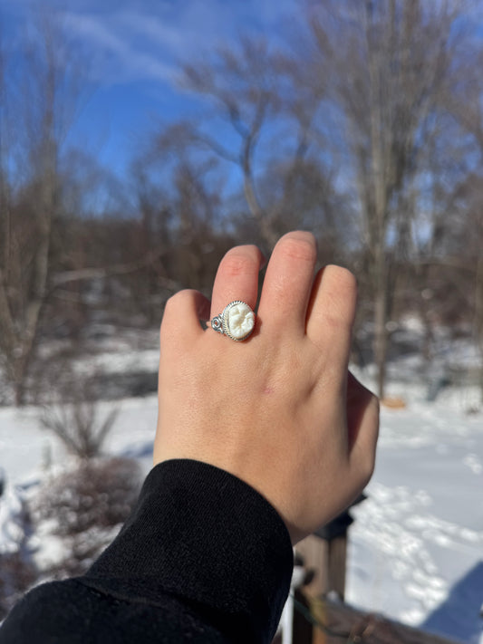 Sterling Human Molar Ring