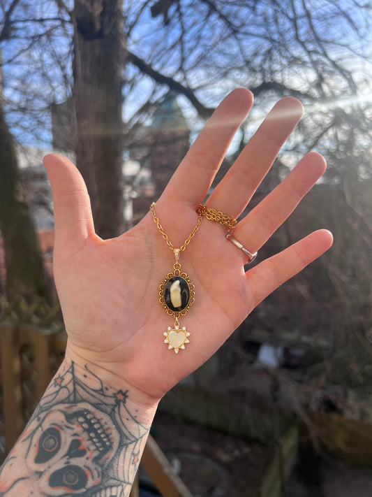 Gold Charm Tooth Necklace