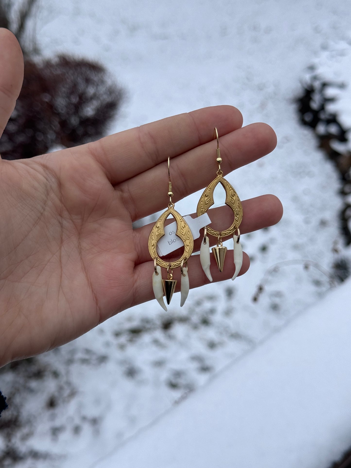 Mink Fang Earrings