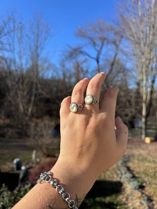 Braided Sterling Silver Human Ring