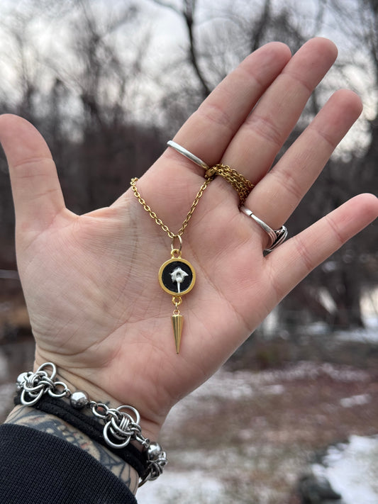 SPike Bezel Vertebrae Necklace