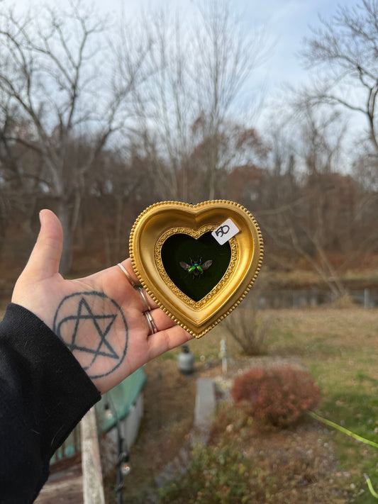 Gold Green Mini Beetle Frame