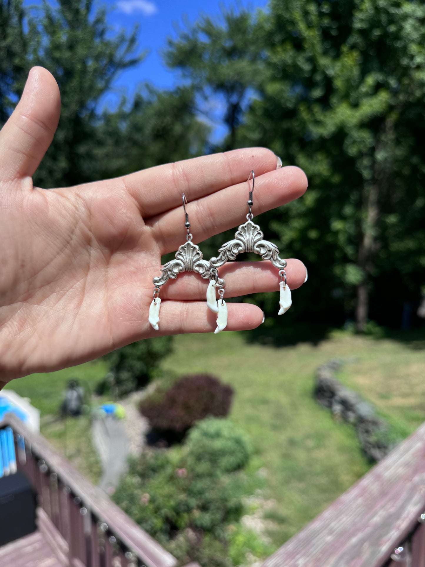 Raccoon Tooth Earrings