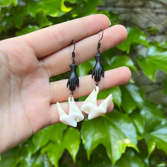 Hand Molar Earrings